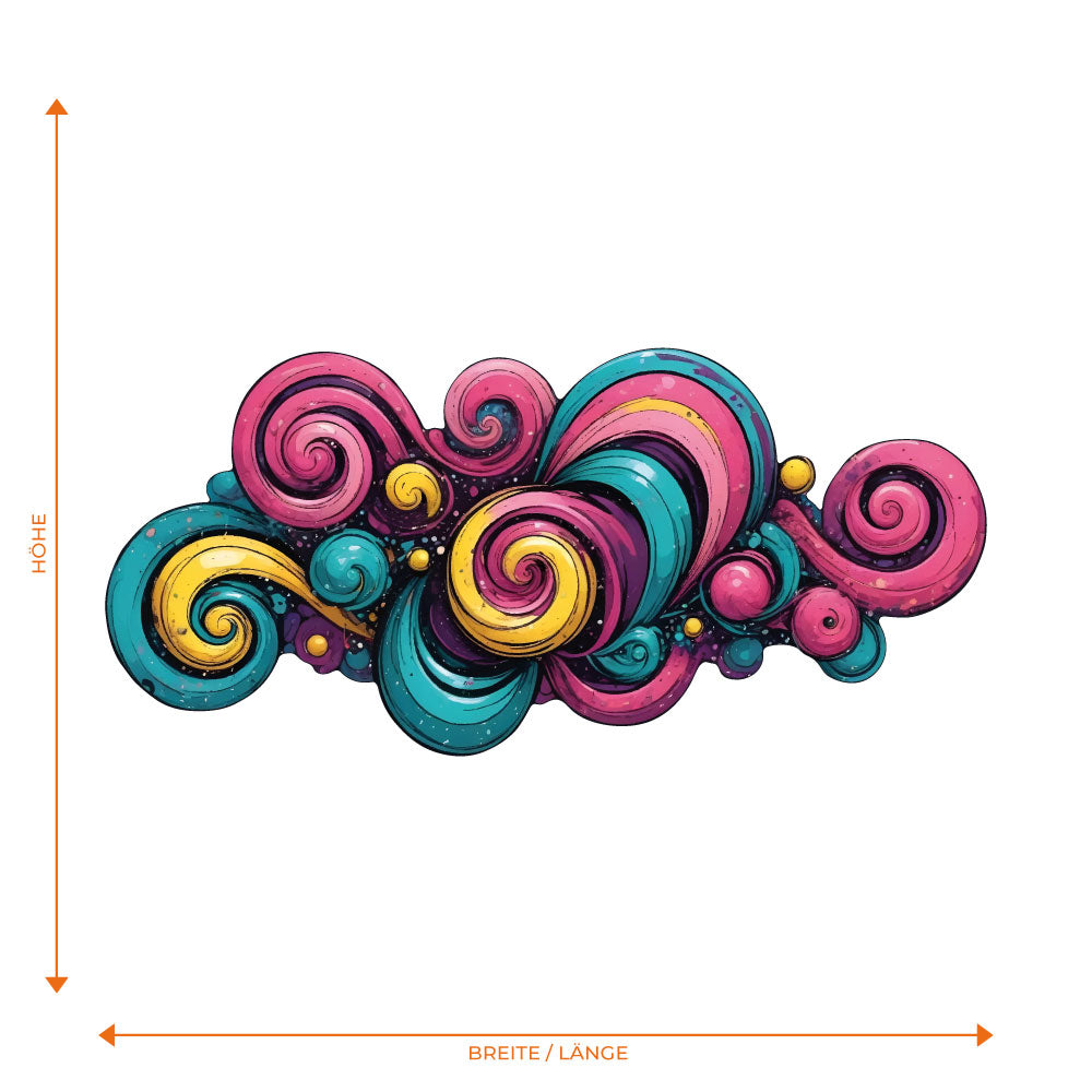Bunte Swirls