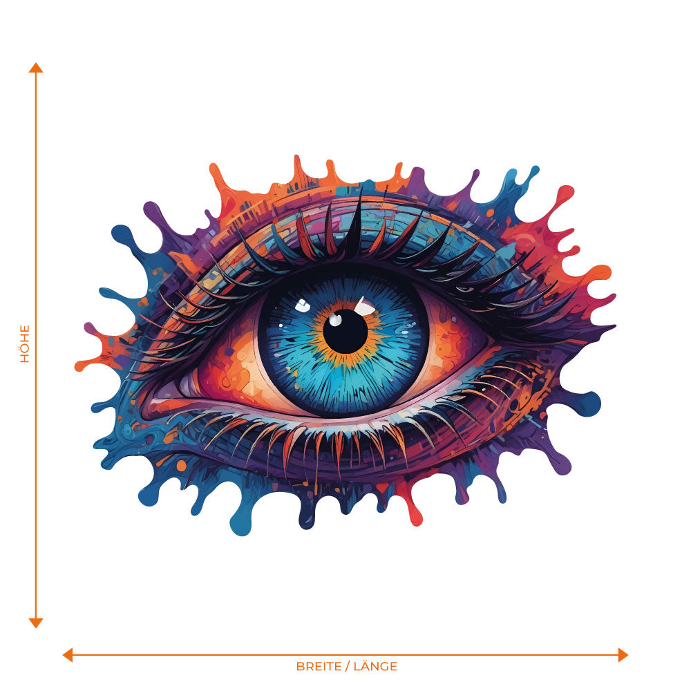 Buntes Auge