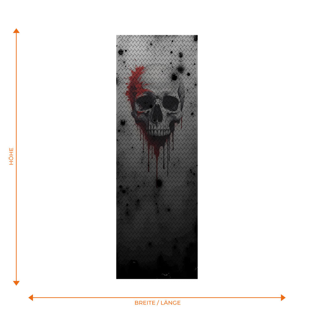 Riffelblech Totenkopf Streifen