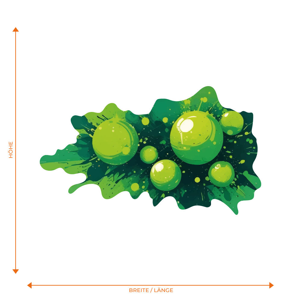 Grüne Bubbles