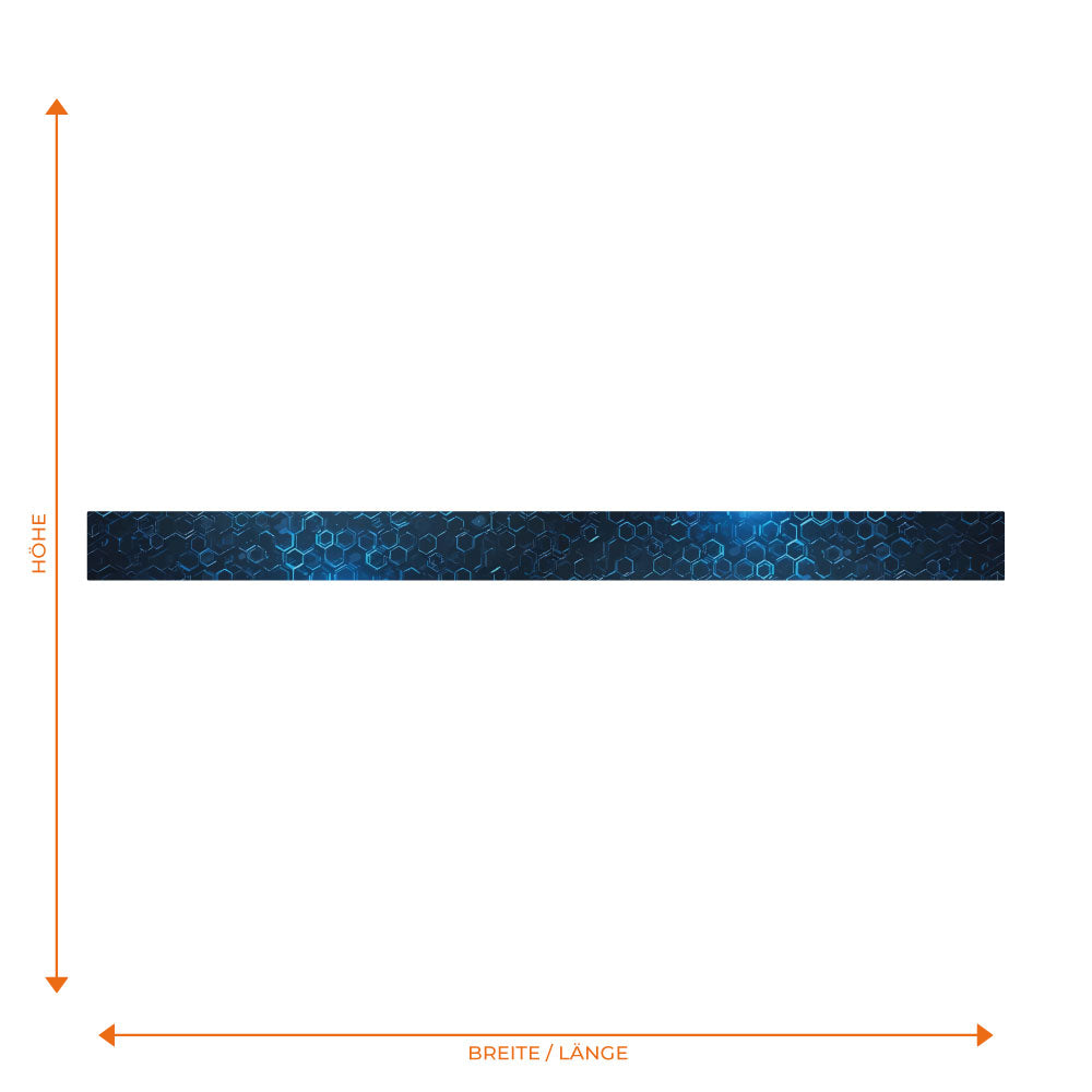 Blaue Hexagone Streifen