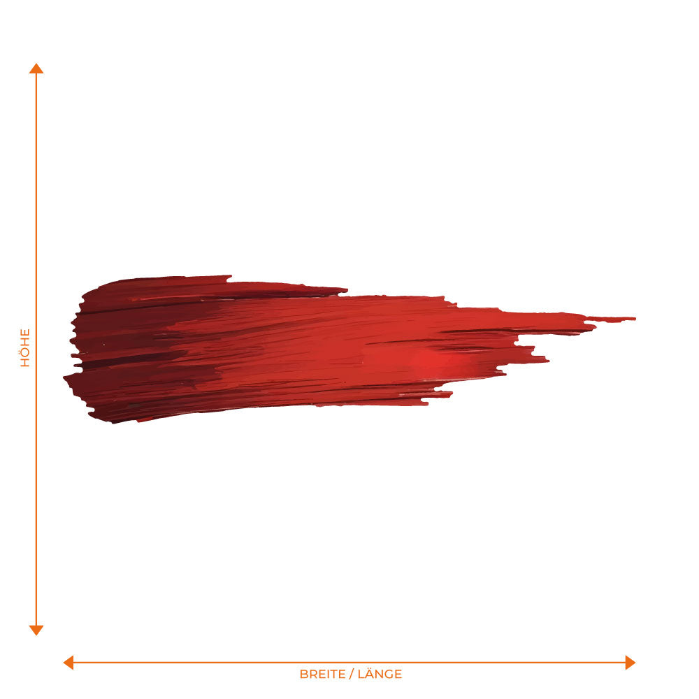 Roter Pinselstrich