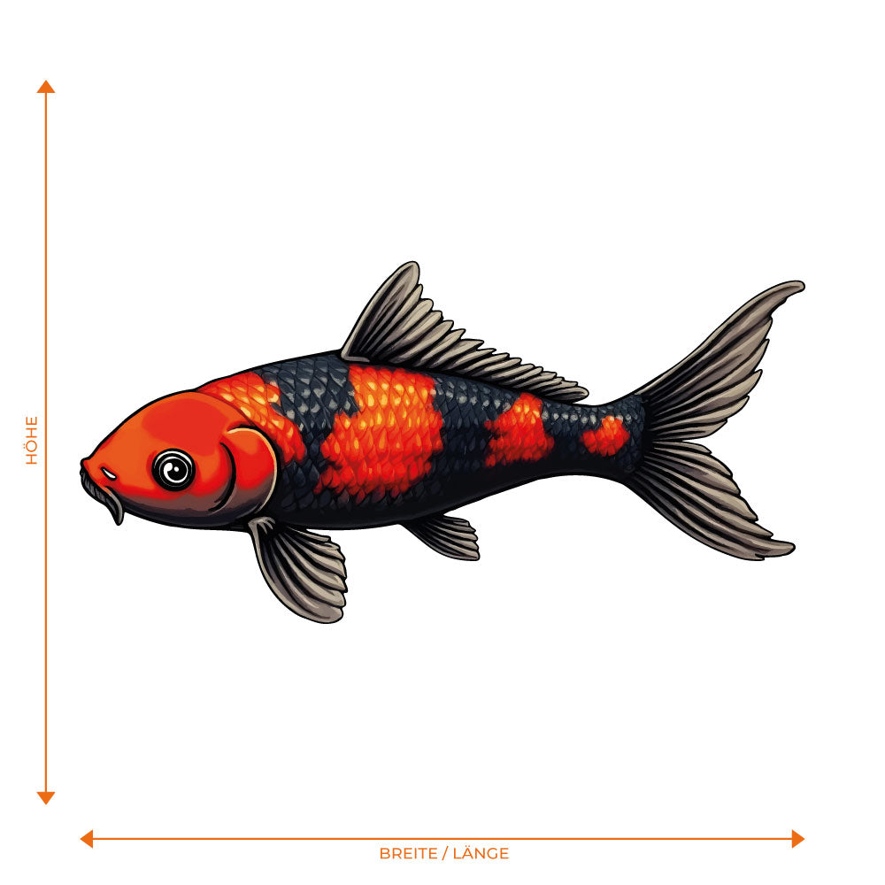 Leuchtender Koi Karpfen
