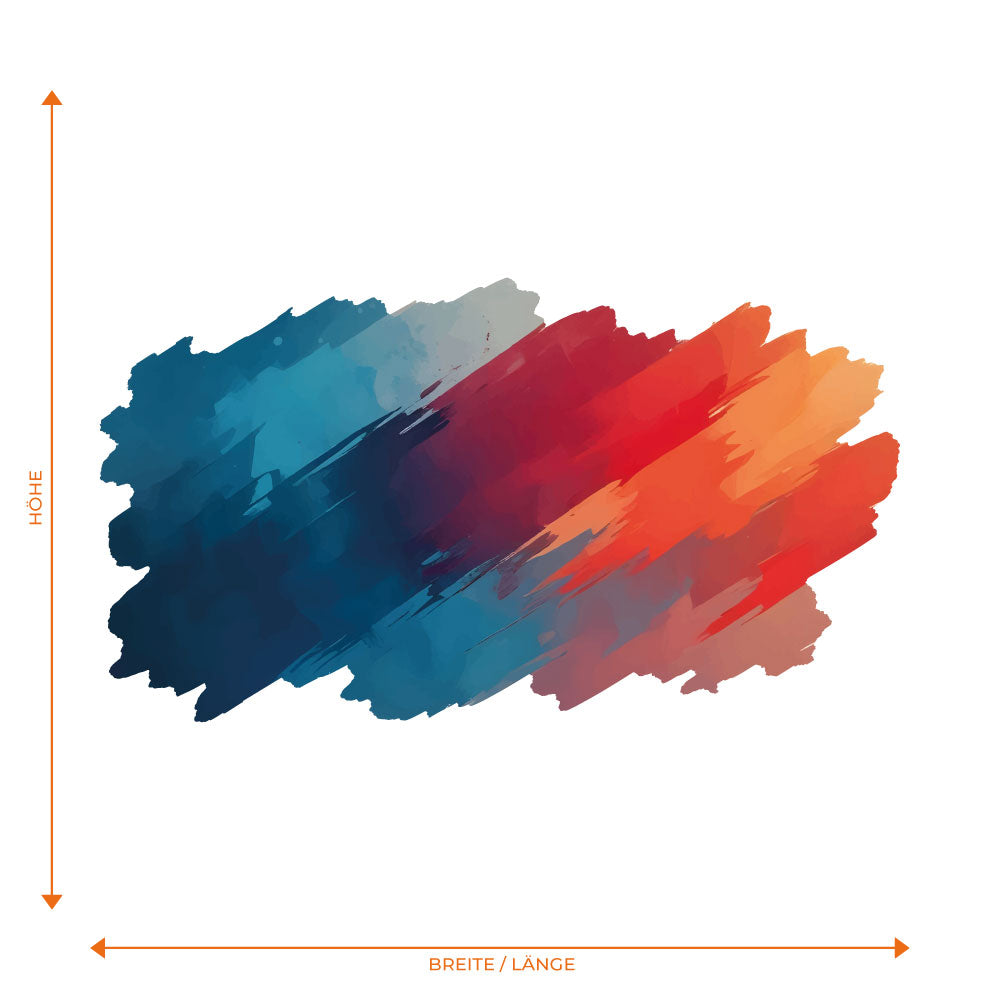 Blau Rot Striche