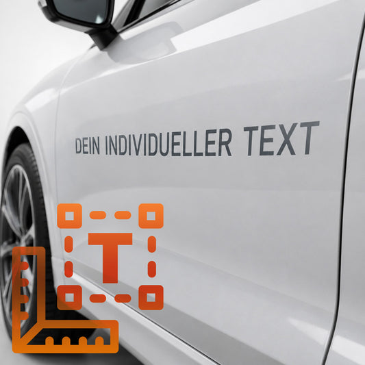 Wunschtext-Aufkleber Schriftzug selbst gestalten