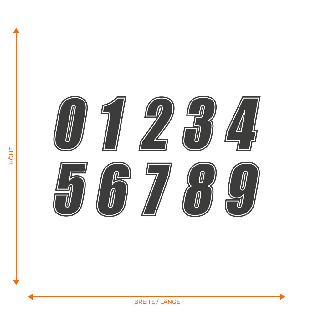 Startnummer Design B
