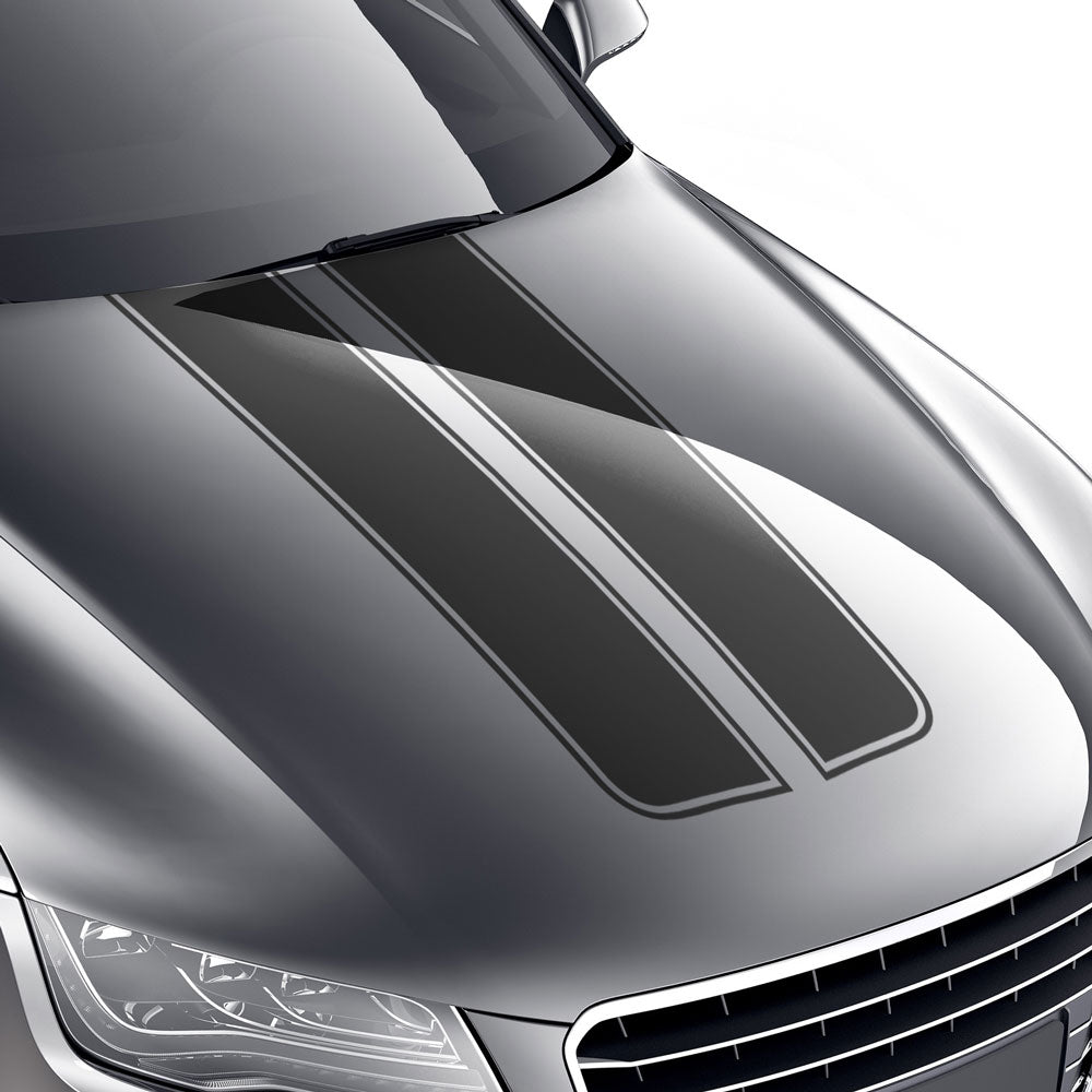 Klassische abgerundete Rennstreifen