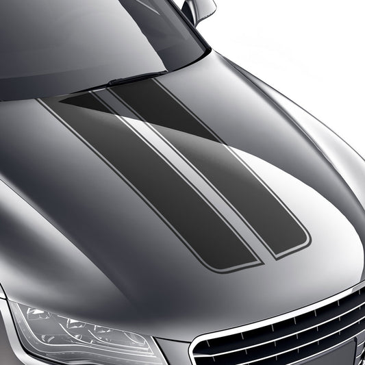 Klassische abgerundete Rennstreifen