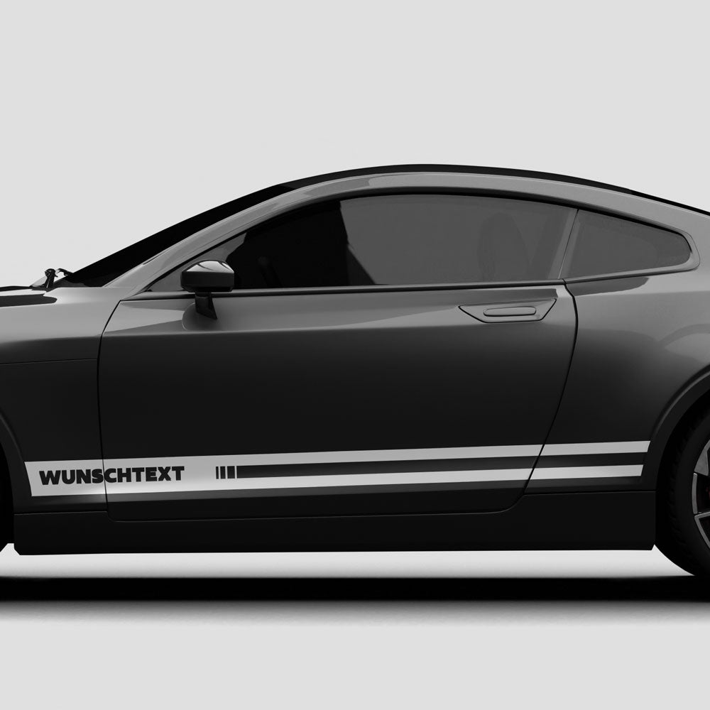 Doppellinien Seitenstreifen