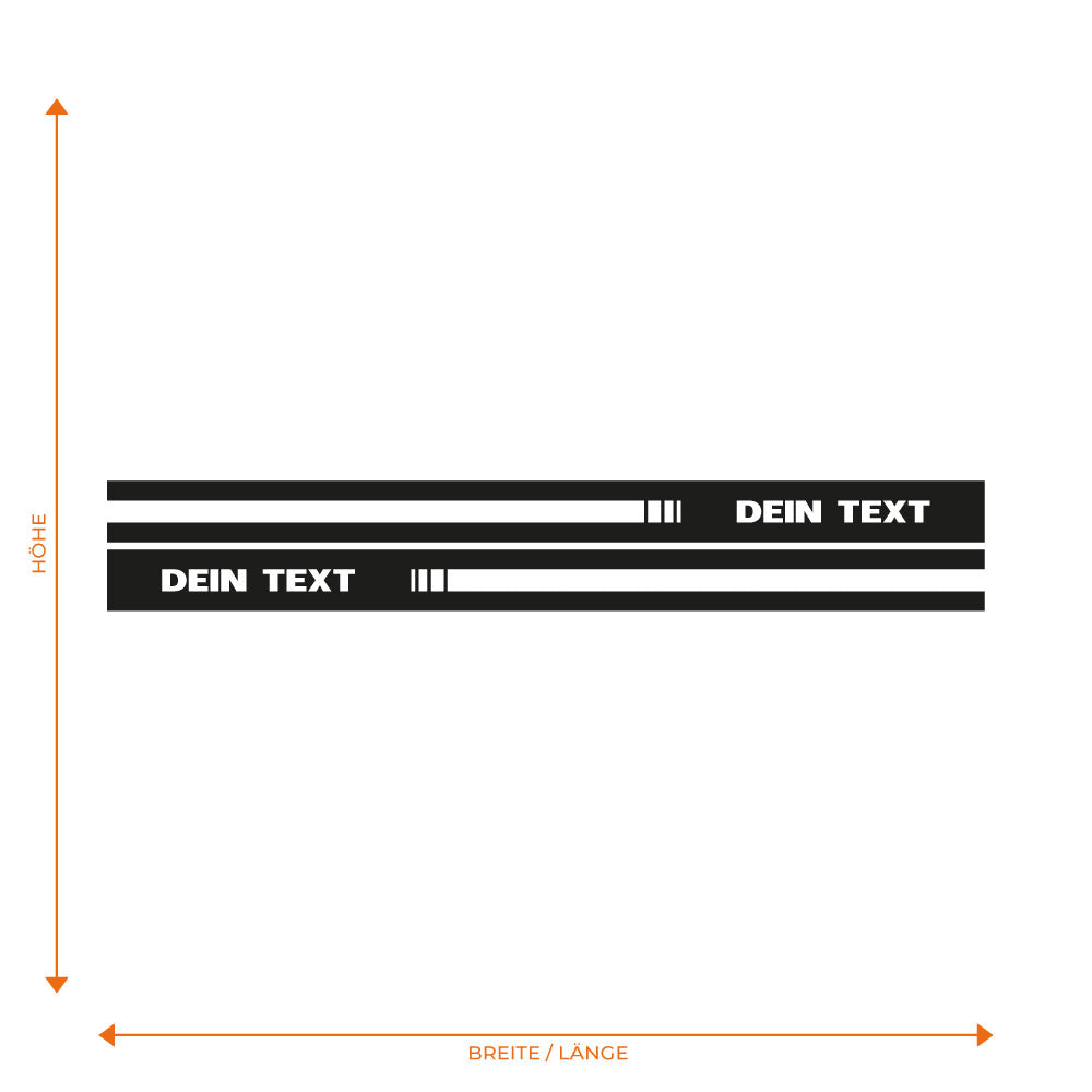 Doppellinien Seitenstreifen