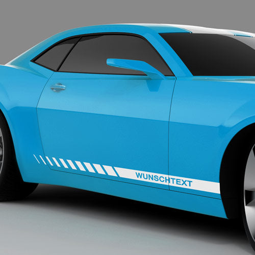 Auslaufende Seitenstreifen