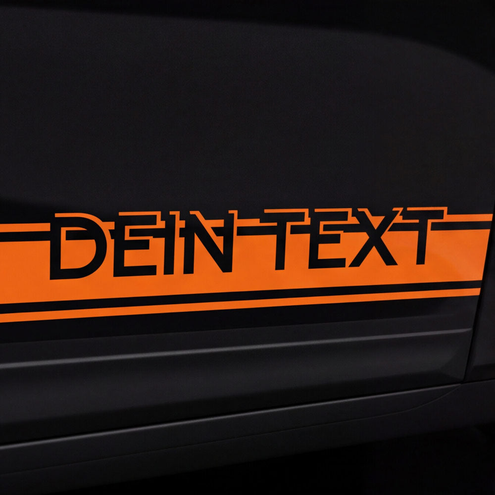 Schattierte auslaufende Seitenstreifen