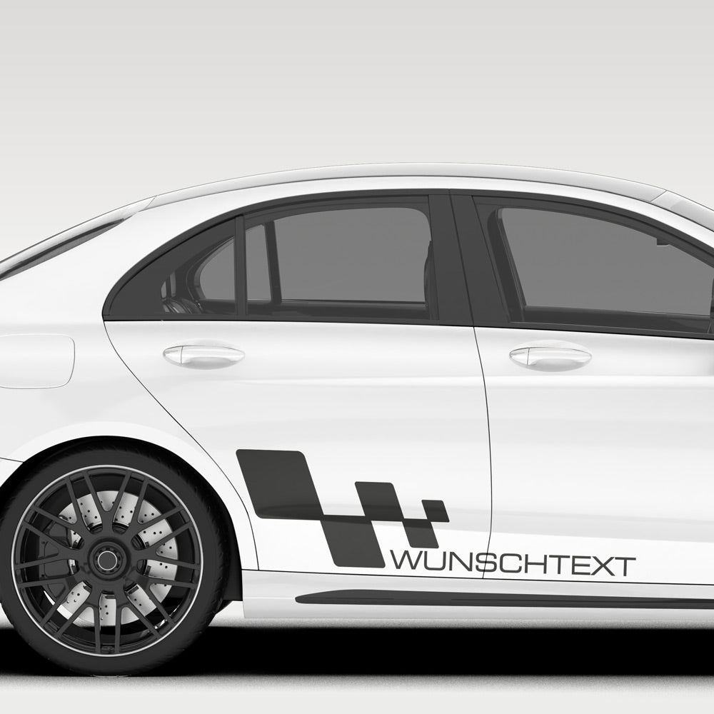 Flaggen Blöcke mit Text