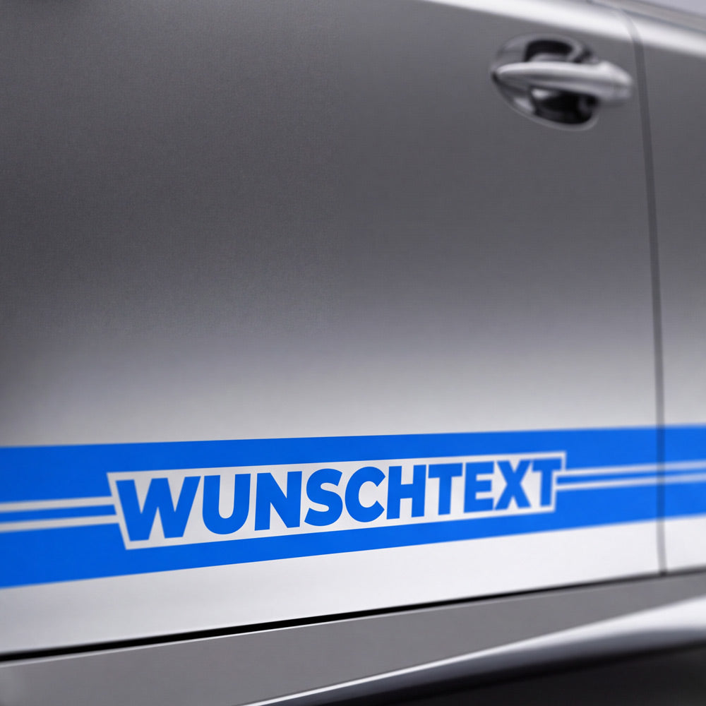Drei Linien Seitenstreifen