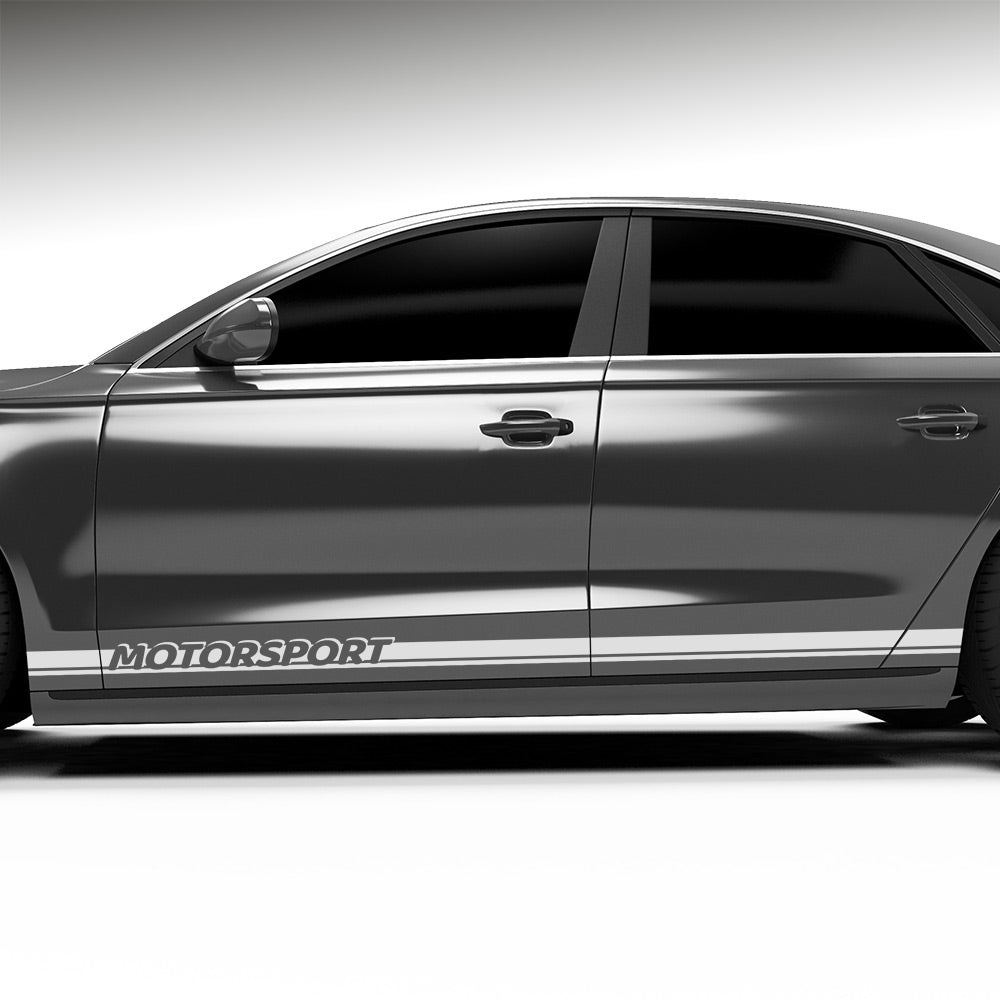 Ausgestanzter Text Seitenstreifen