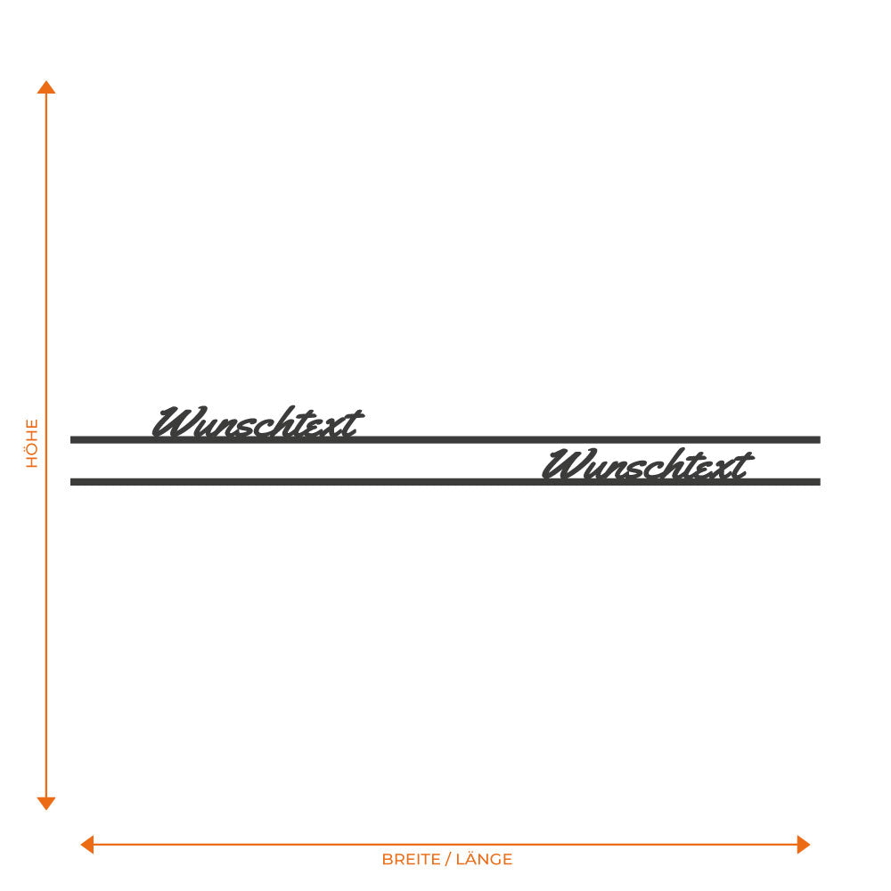 Filigraner Seitenstreifen