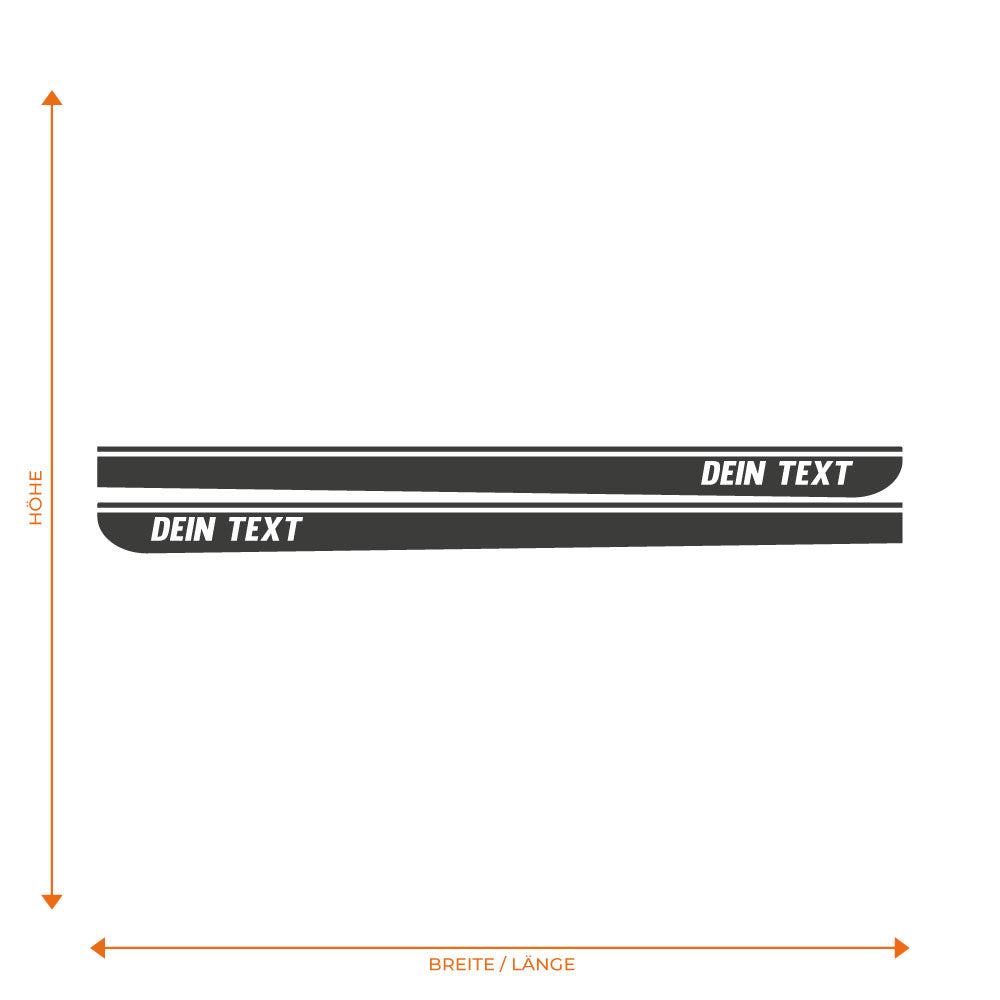 Abgerundeter Seitenstreifen