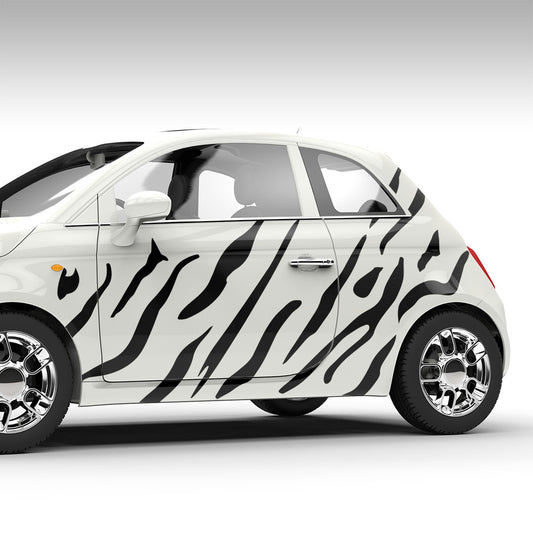 Zebra Streifen Folienschnitt Fahrzeugaufkleber mit Farbauswahl und in Wunschgröße von STICKYHUGO