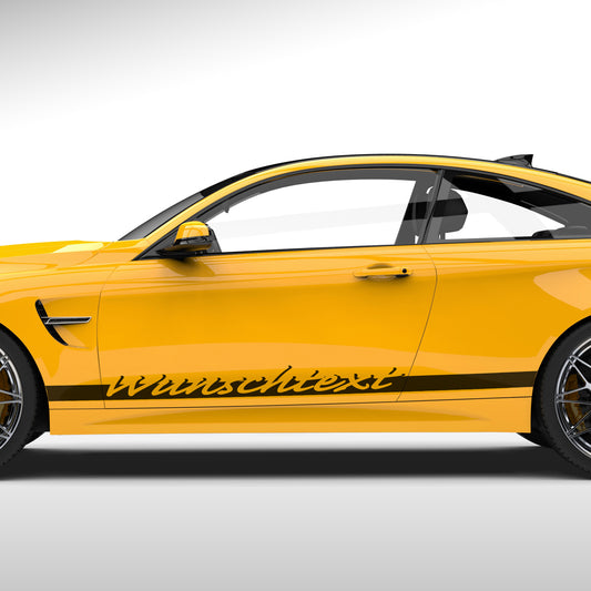 Schräg schattierte Schrift Seitenstreifen