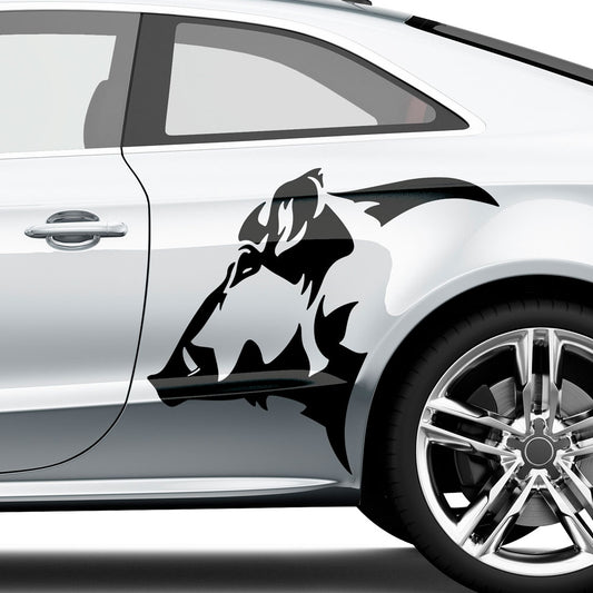 Wildschwein Folienschnitt Fahrzeugaufkleber mit Farbauswahl und in Wunschgröße von STICKYHUGO