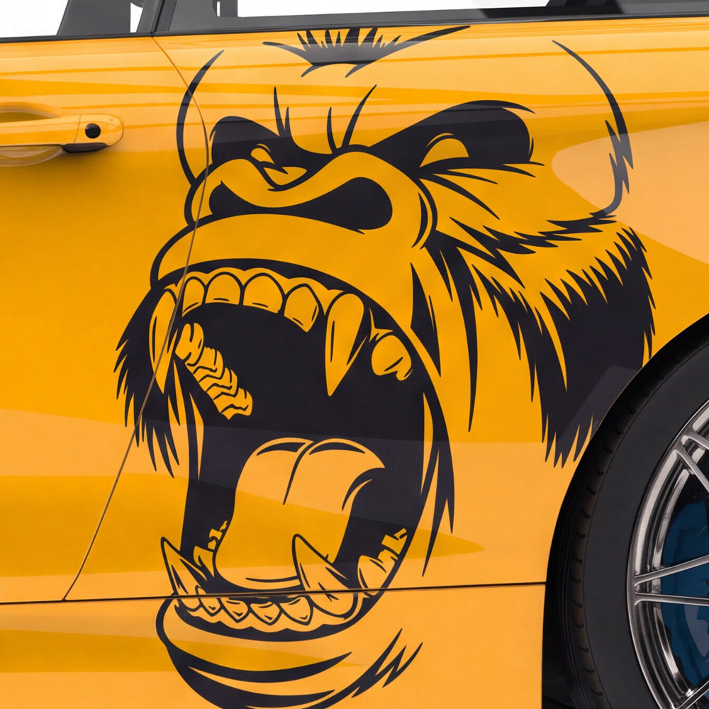 Brüllender Gorilla