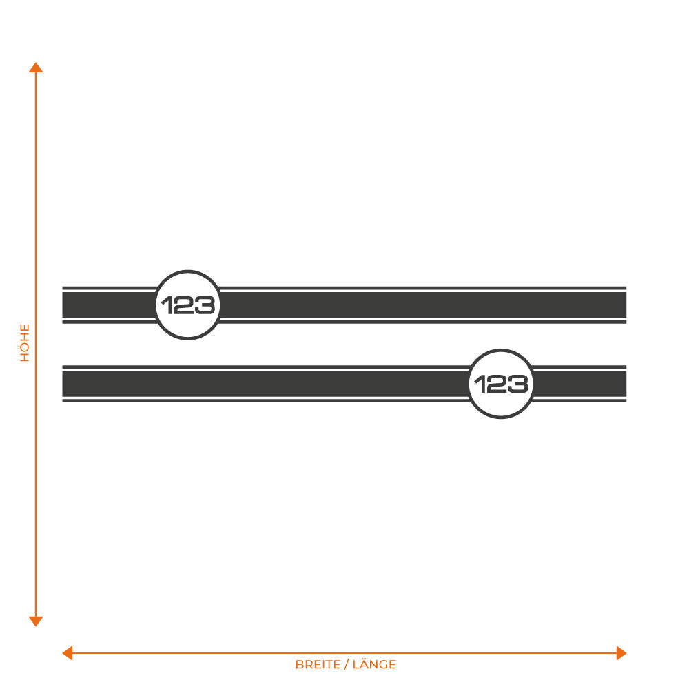 Startnummer Kreis Seitenstreifen