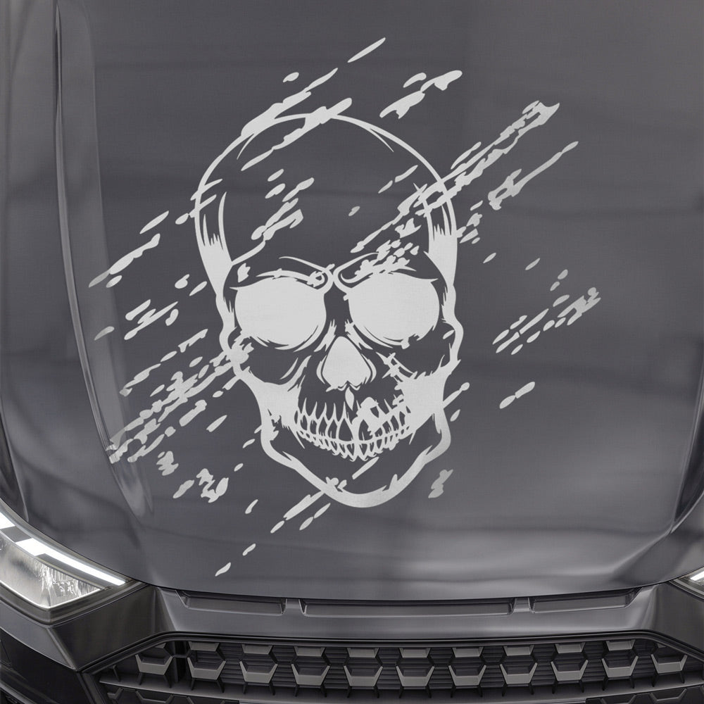 Grunge Spritzer Totenkopf