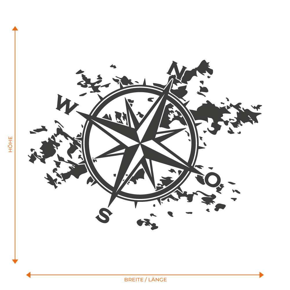 Abgenutzter Vintage Kompass