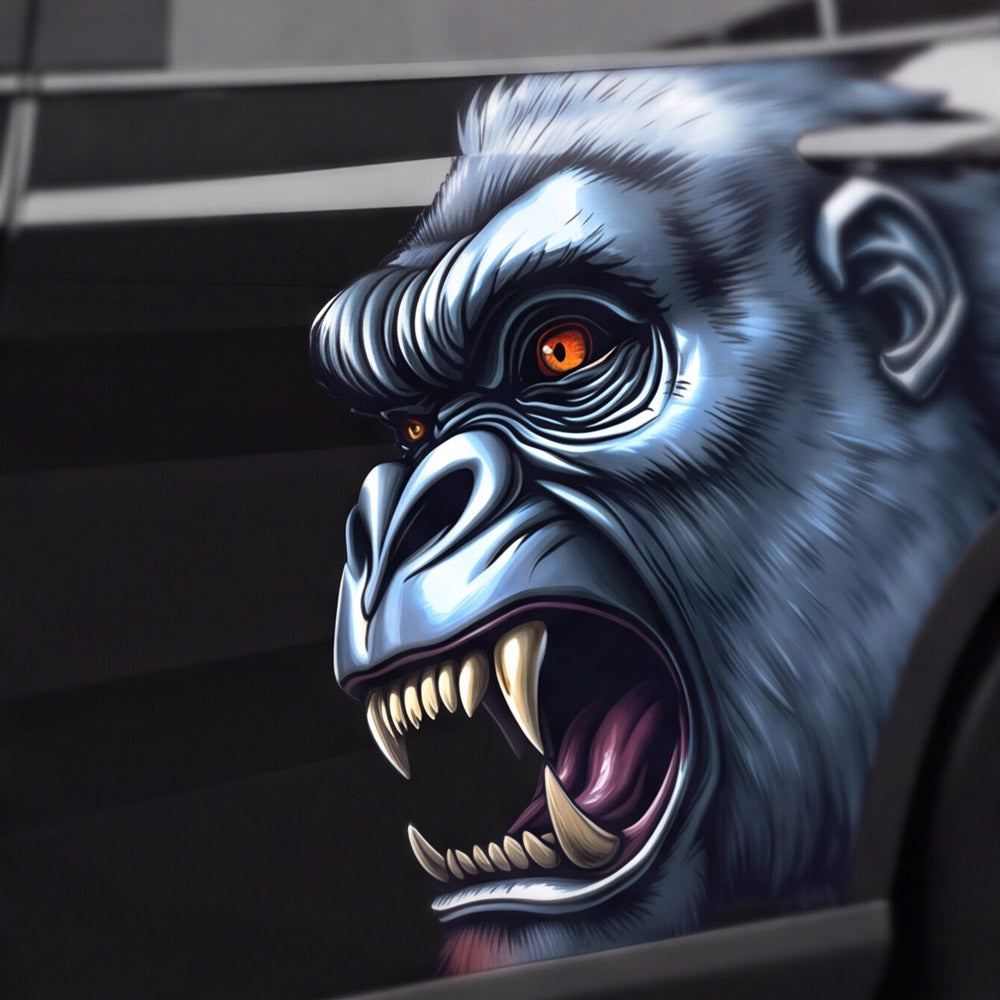 Brüllender Gorilla