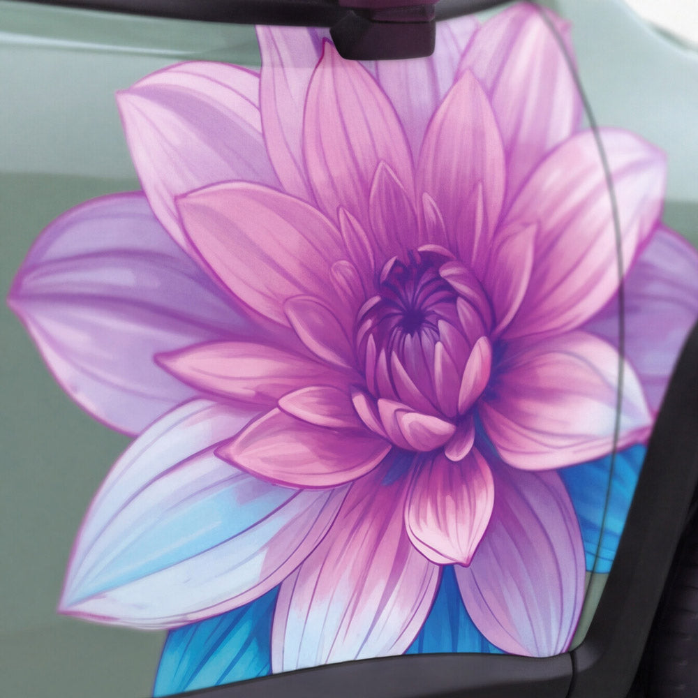 Lotus Blüte Digitaldruck Fahrzeugaufkleber in Wunschgröße von STICKYHUGO