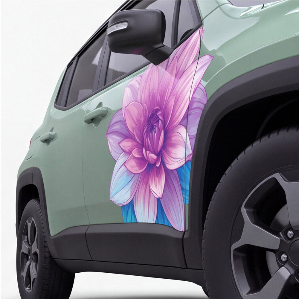Lotus Blüte Digitaldruck Fahrzeugaufkleber in Wunschgröße von STICKYHUGO