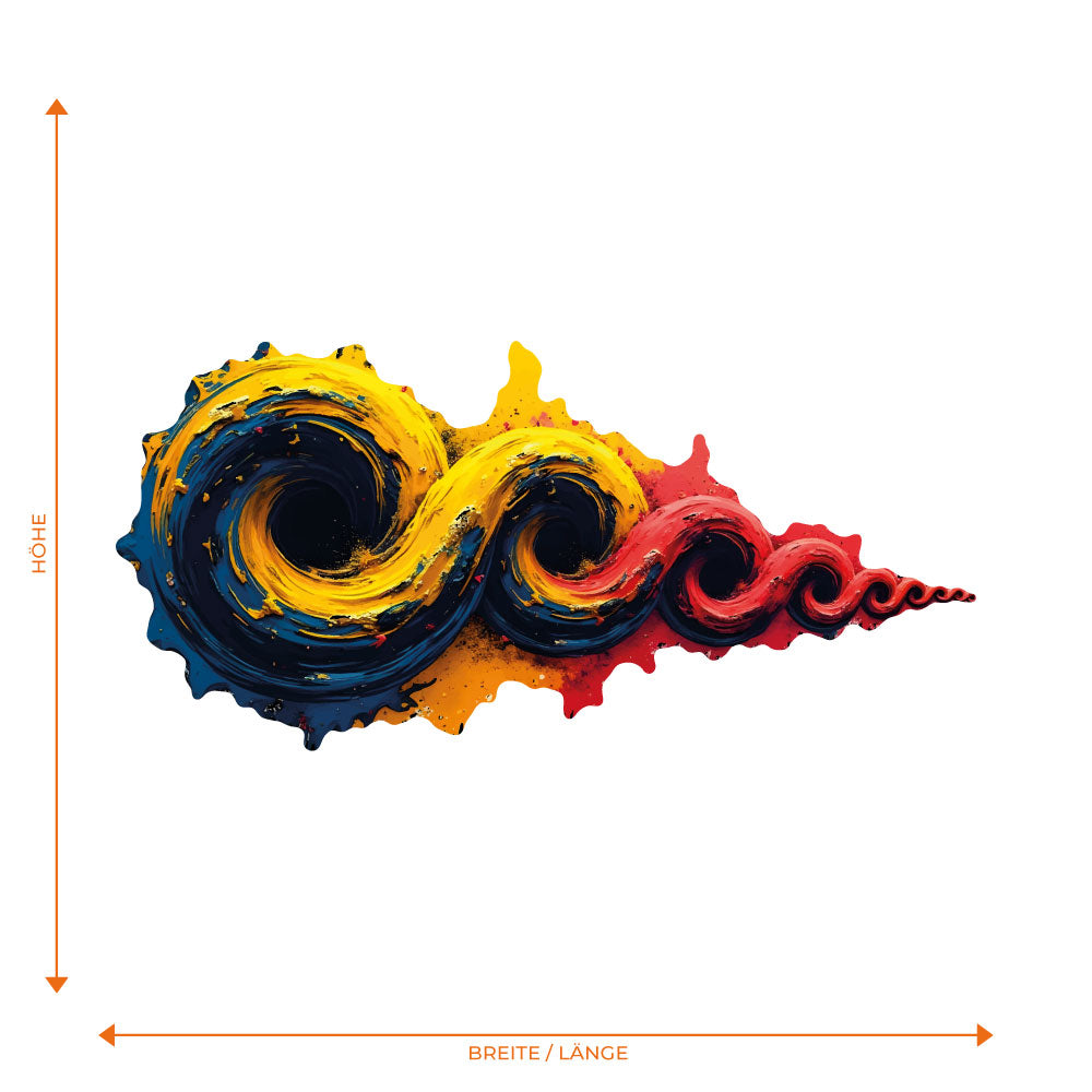 Acryl Pinsel Swirls