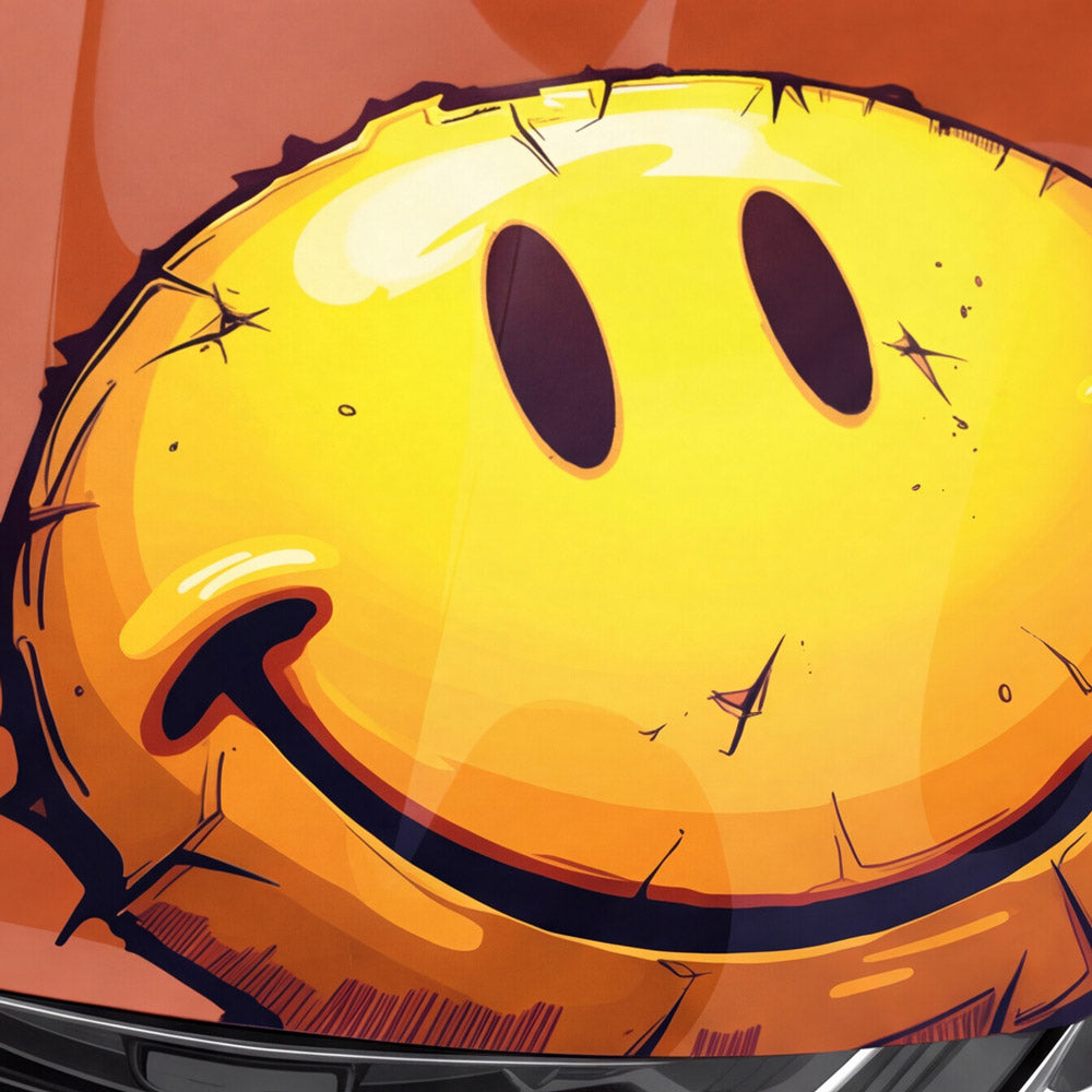 Abgenutzter Smiley