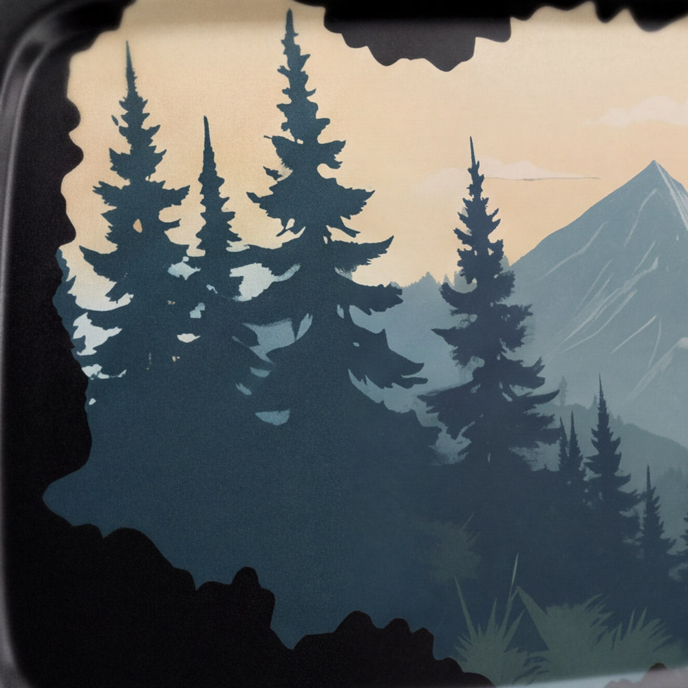 Berglandschaft mit Kompass