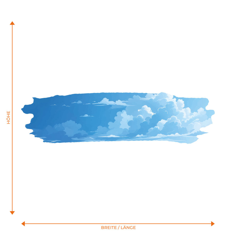 Strahlender Himmel mit Wolken